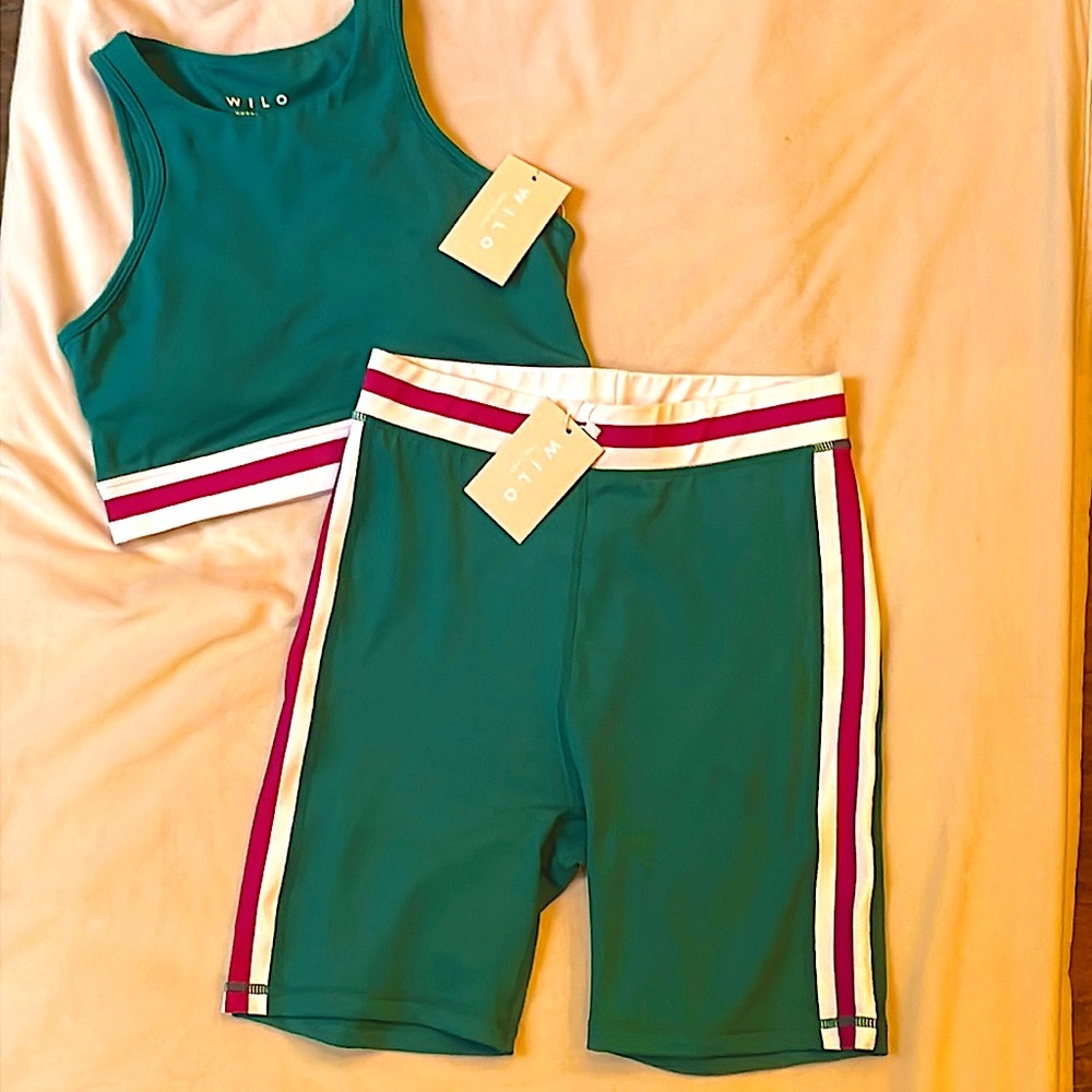 NWT WILO Set, S, Green/Pink